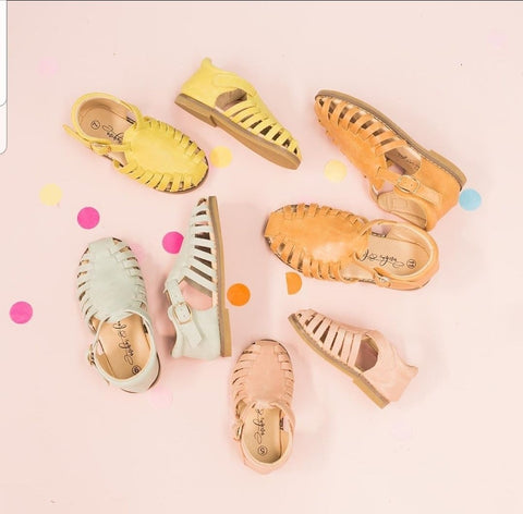 US stockist of Anchor & Fox's Waxed Leather, Closed Toe Amalfi Sandals.