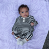 US stockist of Grown's organic star suit in Stripe