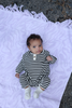 US stockist of Grown's organic star suit in Stripe