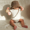US stockist of Grown Clothing's short sleeve, wide rib tee bodysuit in Coconut