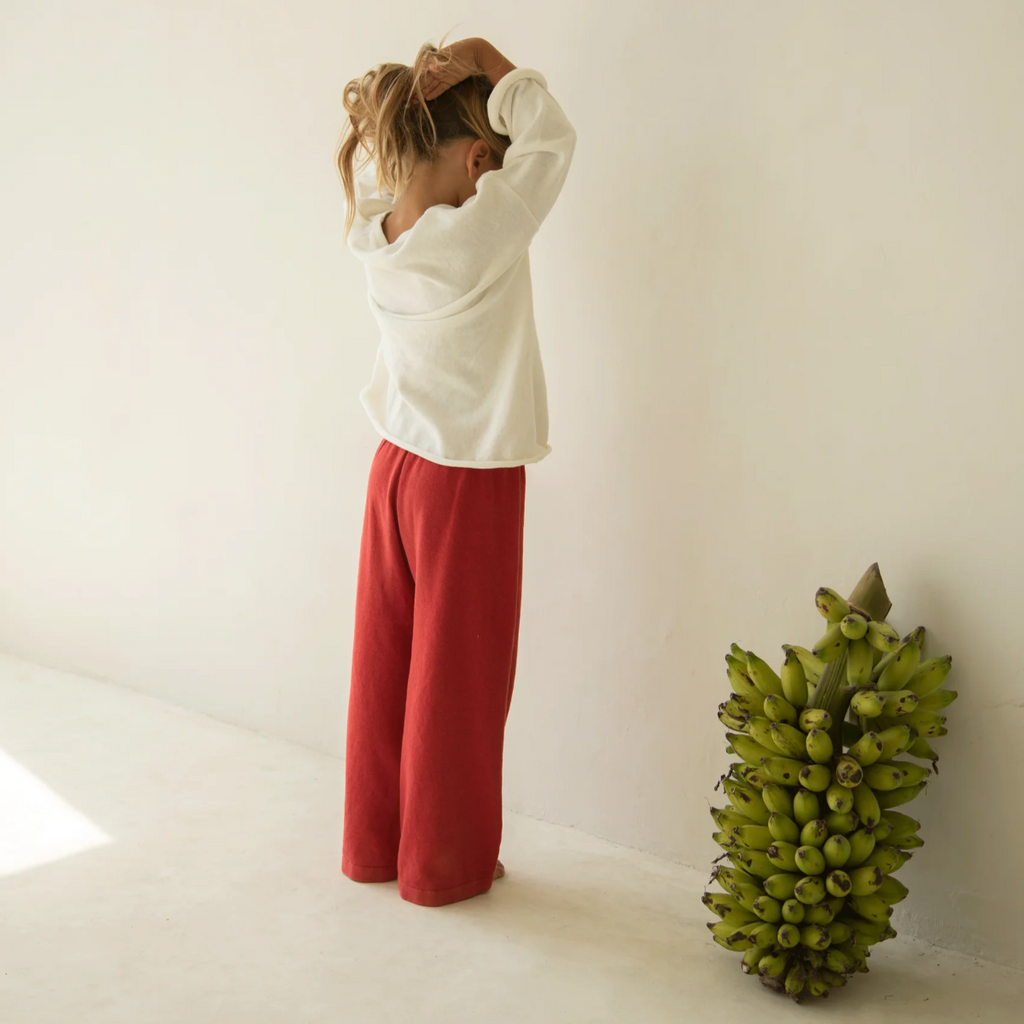 US stockist of Illoura the Label's Thin Knit Sweater in Off White