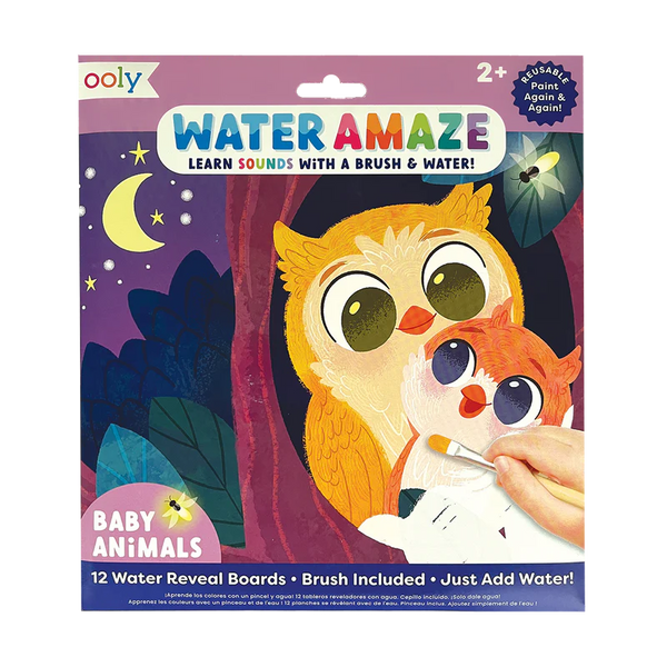 US stockist of Ooly's Water Amaze Water Reveal Boards - Baby Animals