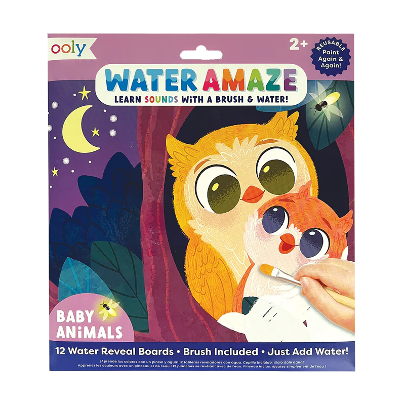 US stockist of Ooly's Water Amaze Water Reveal Boards - Baby Animals