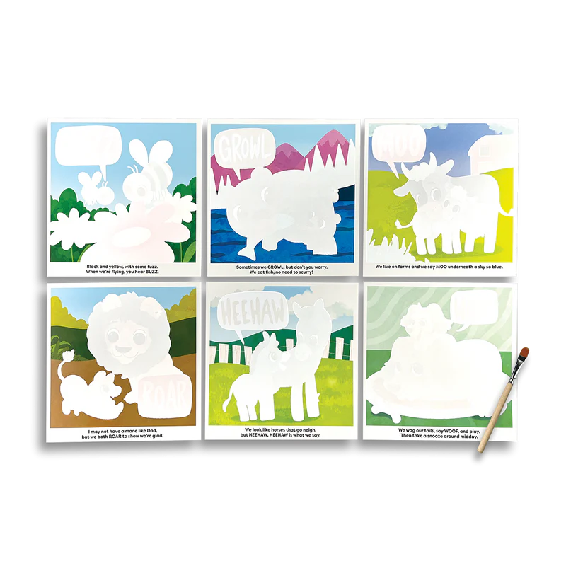 US stockist of Ooly's Water Amaze Water Reveal Boards - Baby Animals
