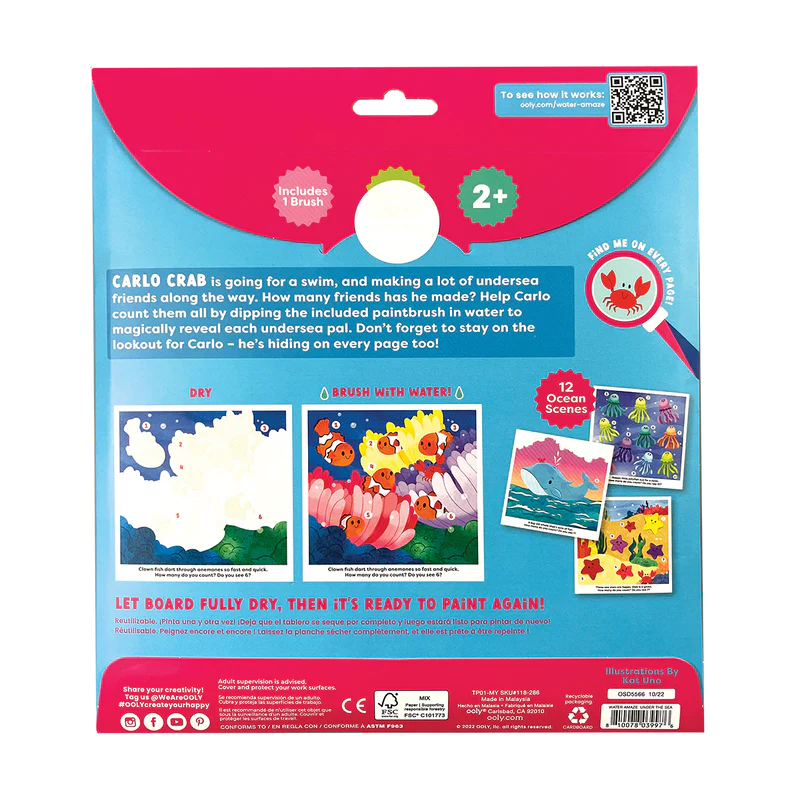 US stockist of Ooly's Water Amaze Water Boards - Under the Sea