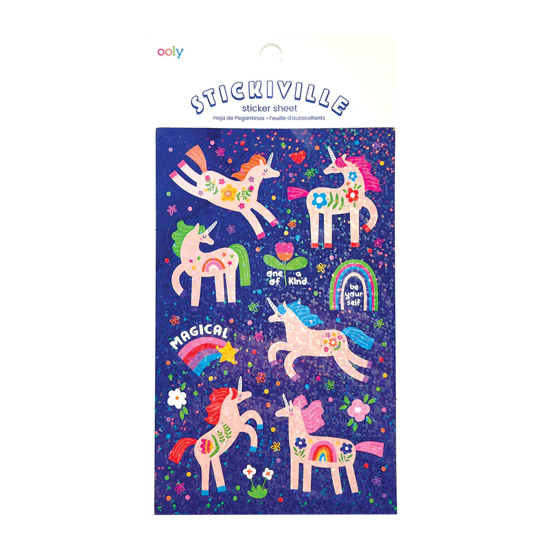 US stockist of Ooly's Stickiville Magical Unicorn Stickers