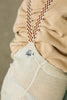 US stockist of Silly Silas' Cream Blend Checked Cotton Footless Tights