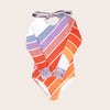 US stockist of Saint Ida's Naples Rainbow long sleeve one piece swimsuit