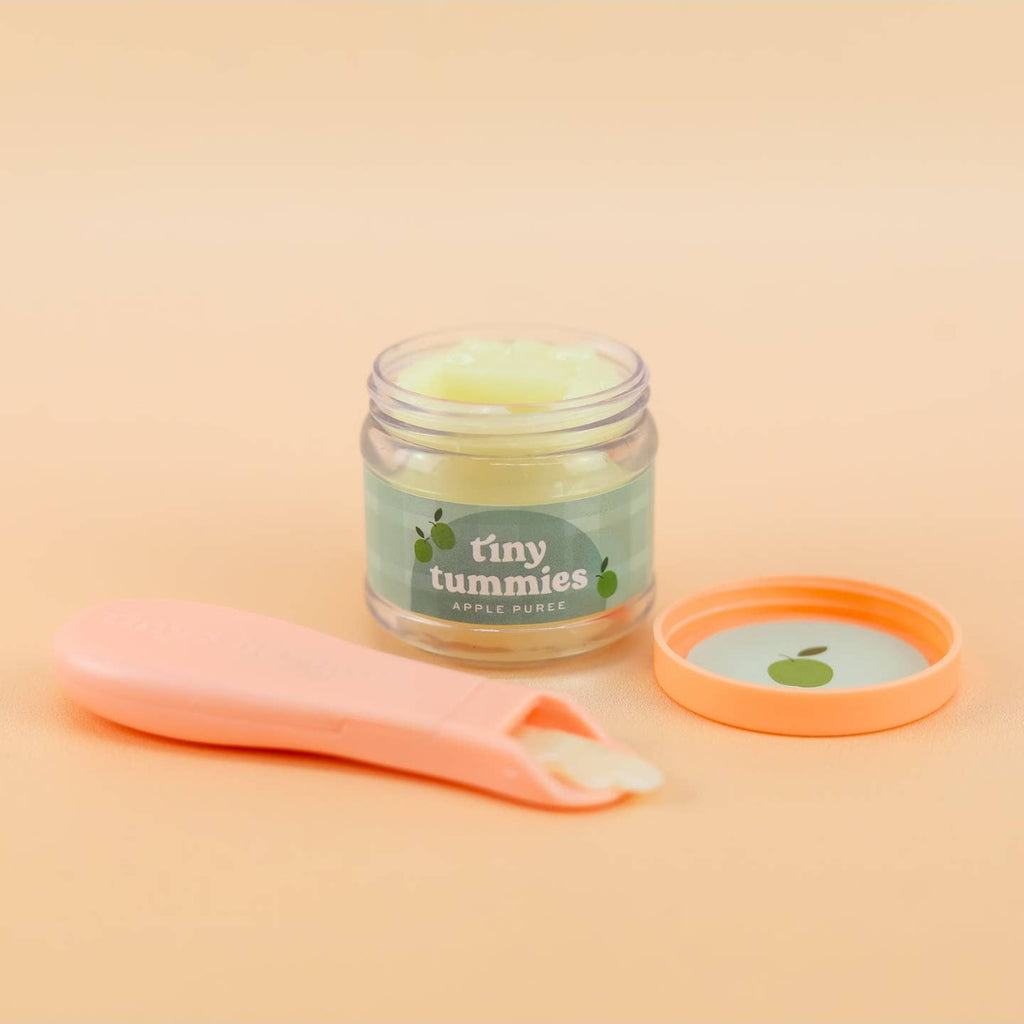 US stockist of Tiny Harlow's Apple  Puree Jar and Magic Spoon Set
