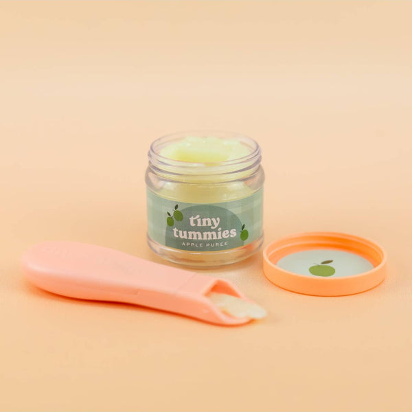 US stockist of Tiny Harlow's Apple  Puree Jar and Magic Spoon Set