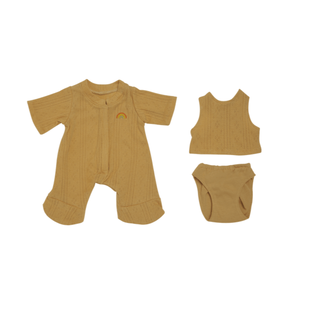 US stockist of Olli Ella's Pointelle PJ Set in Honey
