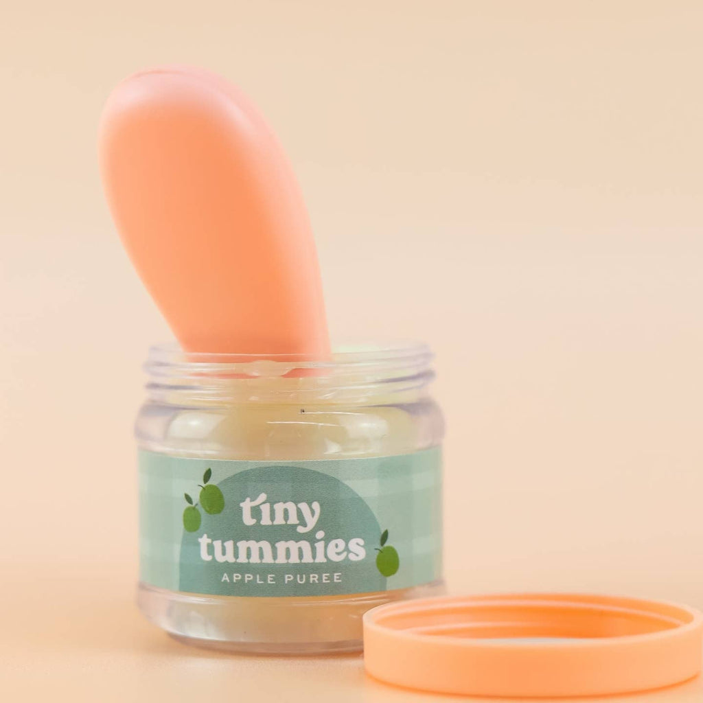 US stockist of Tiny Harlow's Apple  Puree Jar and Magic Spoon Set