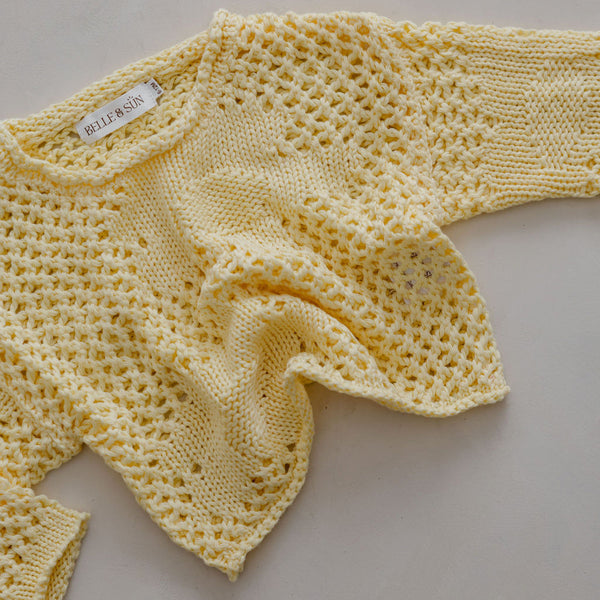 US stockist of Belle & Sun's Citrus Crochet Sweater