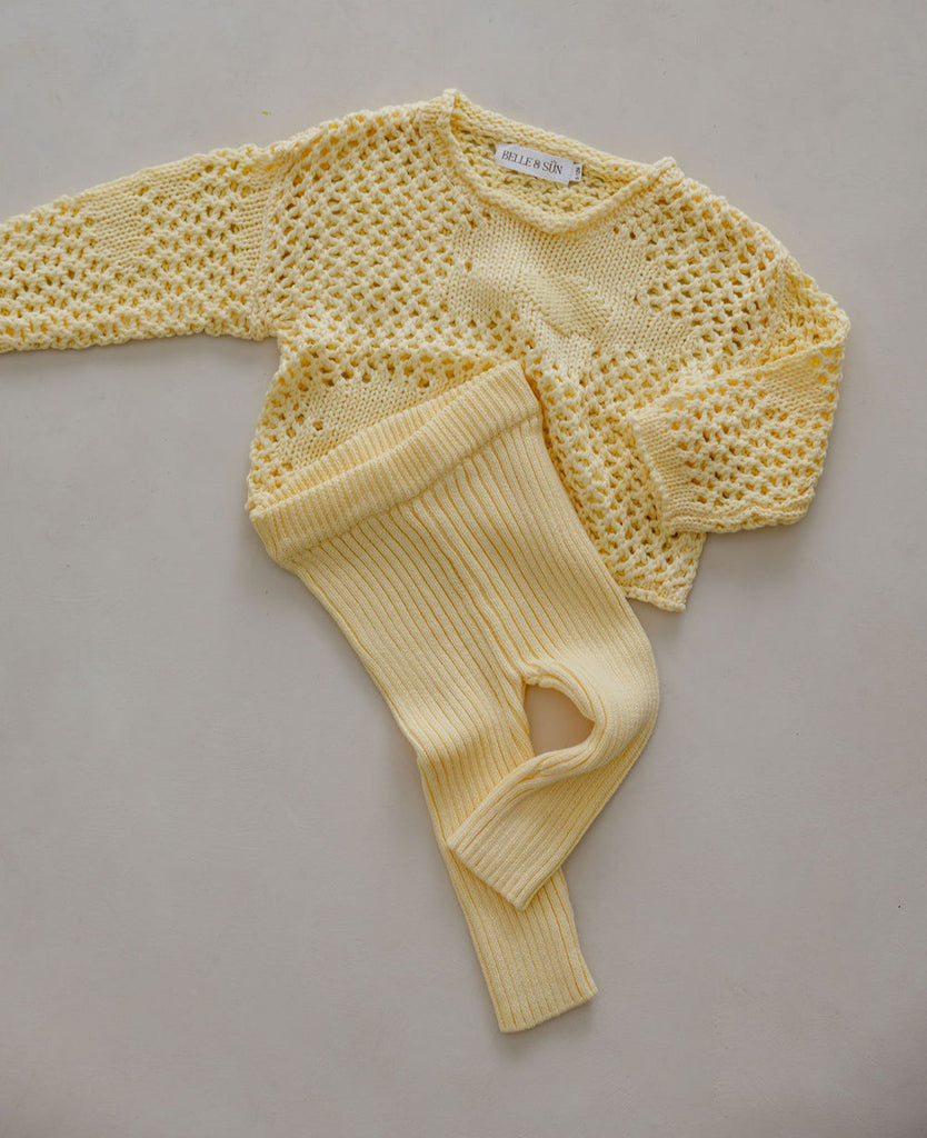 US stockist of Belle & Sun's Citrus Ribbed Leggings