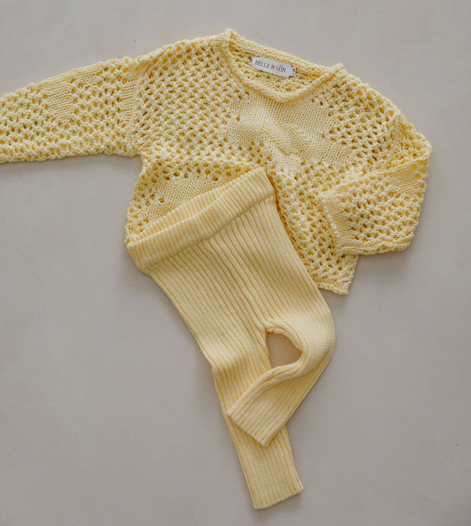 US stockist of Belle & Sun's Citrus Crochet Sweater