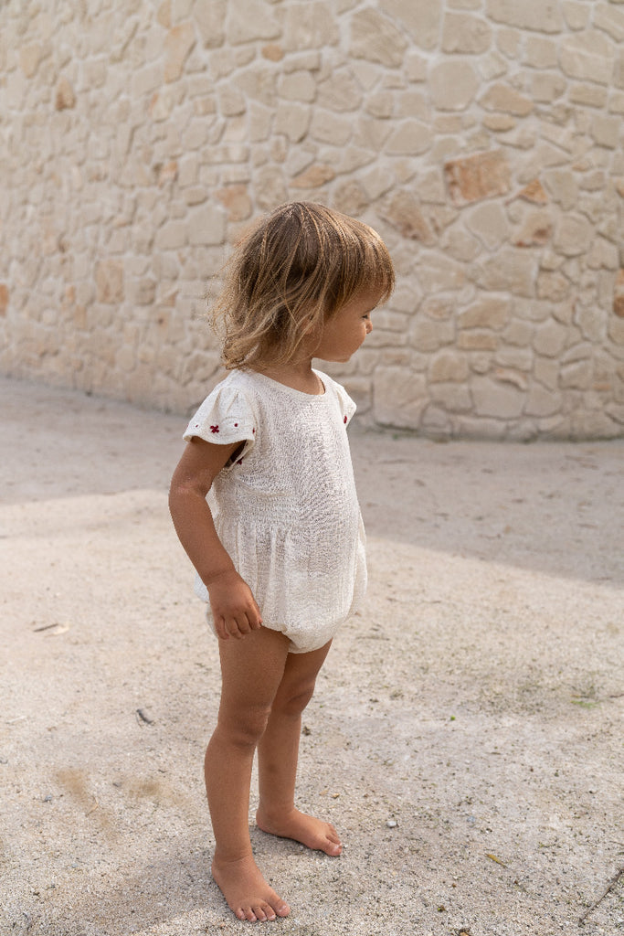 US stockist of Illoura the Label's Blossom Romper in Natural