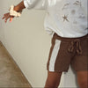 US stockist of Belle & Sun's Cacao Salt Crochet Shorts