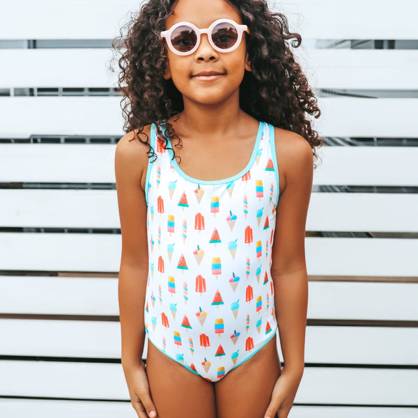 US stockist of Saint Ida's Coney Island Popsicle One Piece Tank Swimsuit 