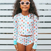 US stockist of Saint Ida's Coney Islane Long Sleeve Two Piece Swimsuit