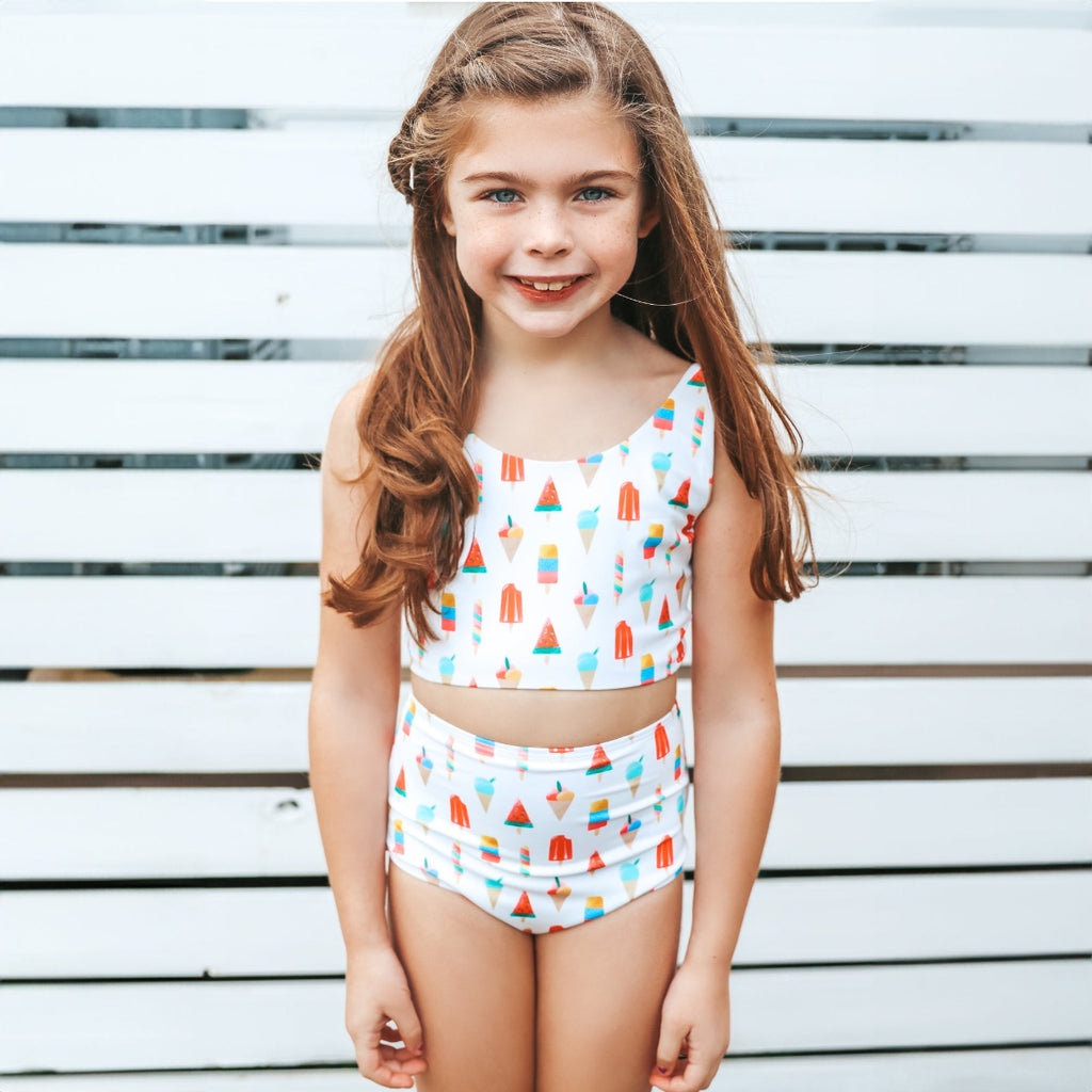 US stockist of Saint Ida's Coney Island Popsicle Two Piece Tank Swimsuit