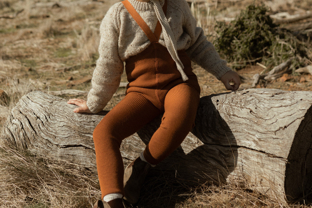US stockist of Silly Silas' Gender Neutral Ginger Wooly Footless Tights