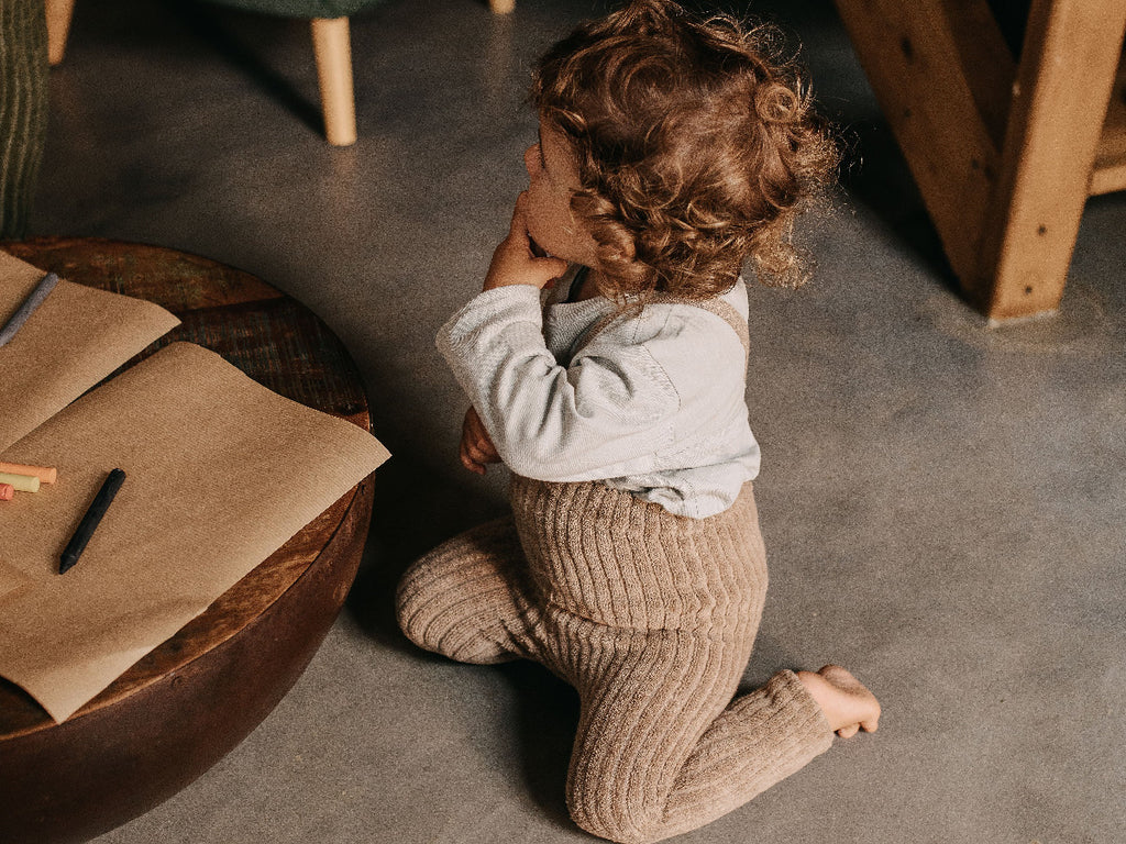 US stockist of Silly Silas' Granny Teddy Footless tights in Peanut Blend