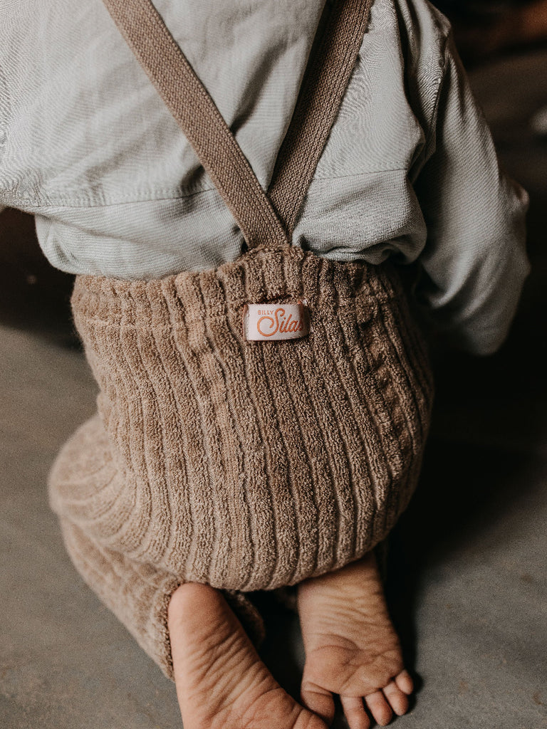 US stockist of Silly Silas' Granny Teddy Footless tights in Peanut Blend