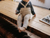 US stockist of Silly Silas' Granny Teddy Footless tights in Cream Blend