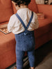 US stockist of Silly Silas' Granny Teddy Footless tights in Steel Blue