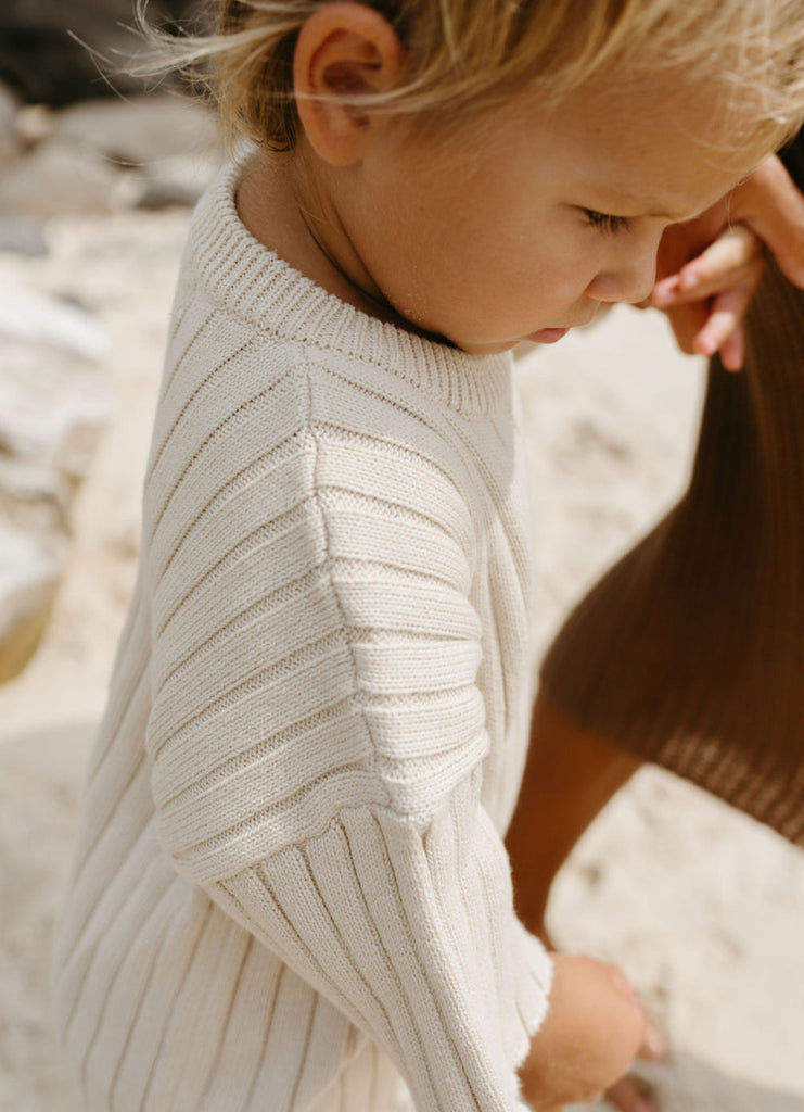 US stockist of Belle & Sun's Sand Ribbed Knit T-Shirt