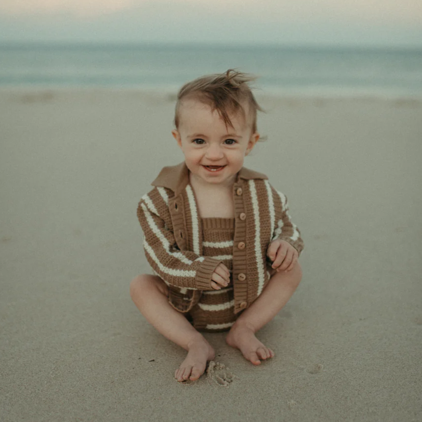 US stockist of Grown Clothing's knitted Cedar cropped top