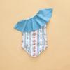 US stockist of Saint Ida's Primrose One Shoulder Ruffle Swimsuit