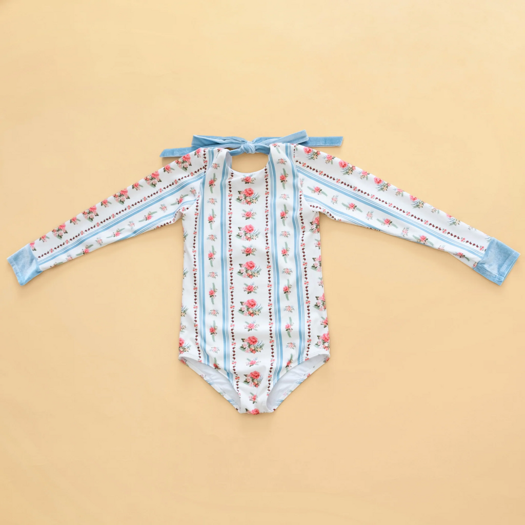 US stockist of Saint Ida's Primrose One Piece long sleeve swimsuit