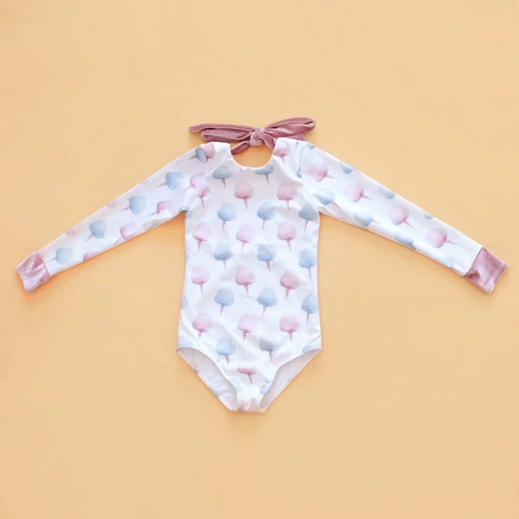 US stockist of Saint Ida's Cotton Candy One Piece long sleeve swimsuit