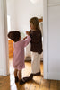 US stockist of Illoura the Label's long sleeve essential knit romper in Strawberry Stripe