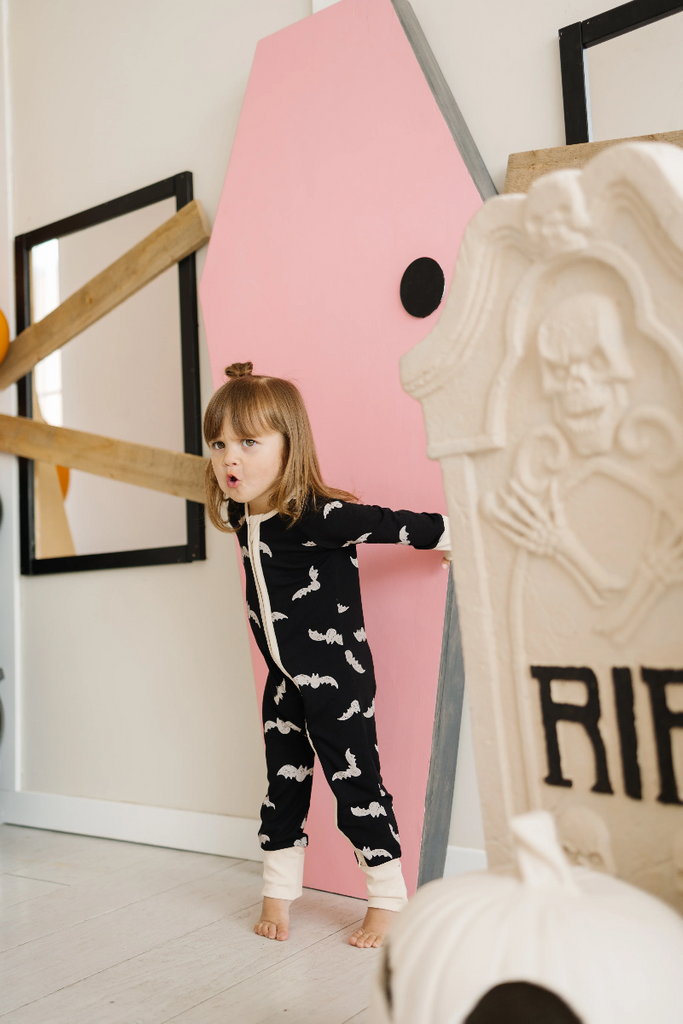 Stockist of Nora Madison's Bamboo Bat Zip Pajamas