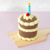 US stockist of Tara Treasures felt chocolate shortcake cake with candle