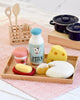 US stockist of Tara Treasures "Dairy" felt food groups play food set