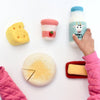 US stockist of Tara Treasures "Dairy" felt food groups play food set