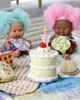 US stockist of Tara Treasures felt strawberry shortcake cake with candle