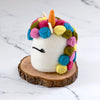 US stockist of Tara Treasures felt unicorn cake in bright colors