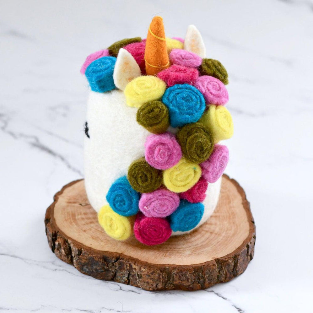 US stockist of Tara Treasures felt unicorn cake in bright colors