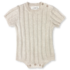 US stockist of Grown Clothing's short sleeve, wide rib tee bodysuit in Coconut