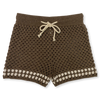 US stockist of Grown Clothing's hand crocheted "Mud" shorts