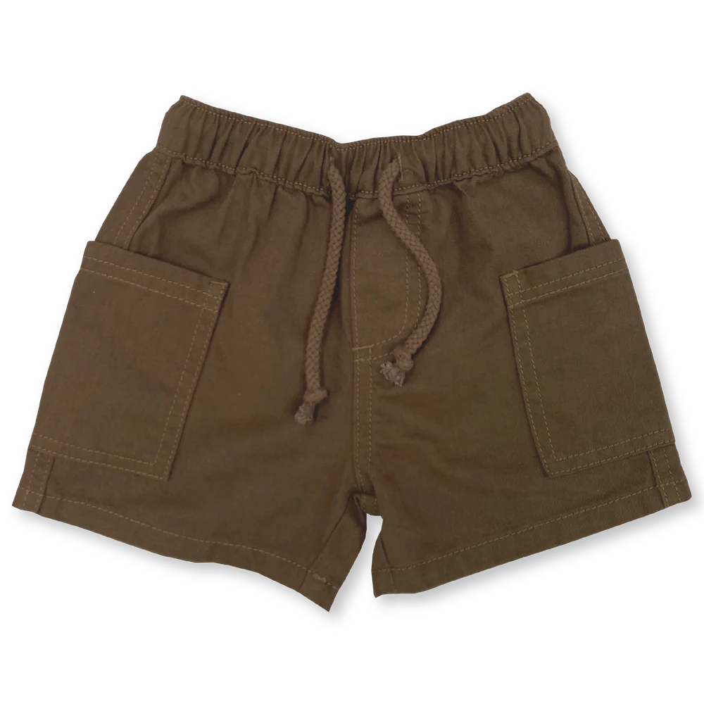 US stockist of Grown Clothing's Mud Pocket Shorts