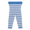 US stockist of Grown Clothing's Marine/Milk striped ribbed essential leggings