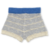 US stockist of Grown Clothing's organic textured rib shorts in Aqua/Milk