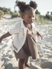 US stockist of Grown Clothing's hand crocheted Coconut short sleeve shirt.