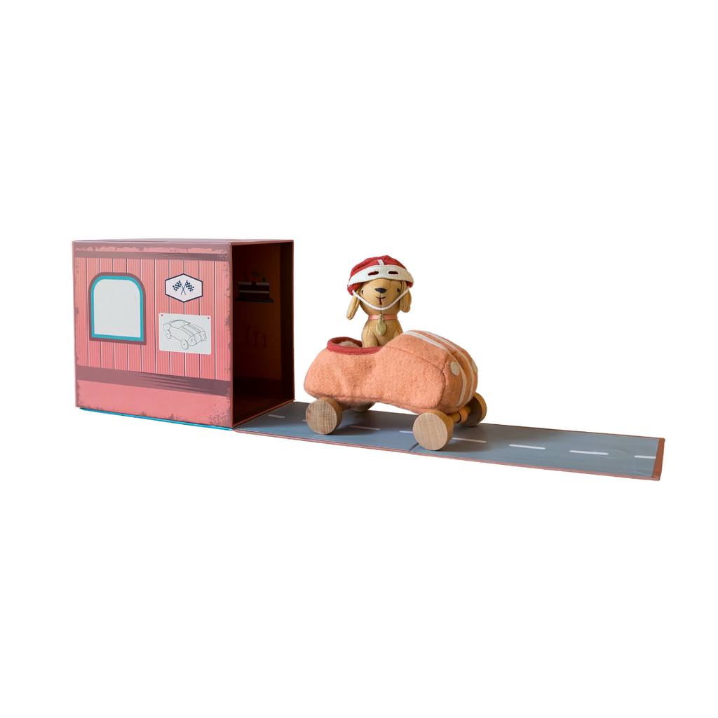 US stockist of Olli Ella's Holdie Dog-Go Racer Girl Pink