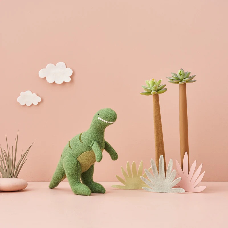 US stockist of Olli Ella's Holdie Set of Prehistoric Animals.